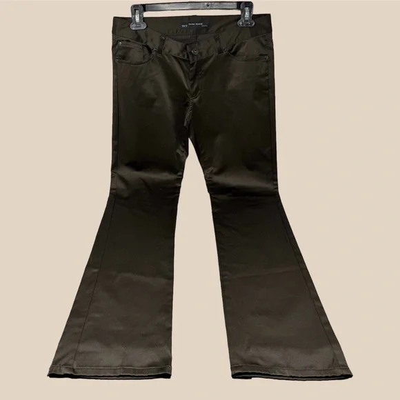 Zara Basic Satin Jeans / Pants / Trousers (Brown) - Picture 3 of 16